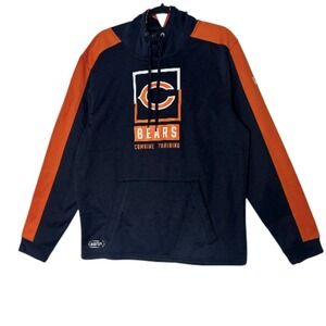 Chicago Bears Hoodie Sweatshirt Men Large New Era NFL Team Pullover‎ Excellent